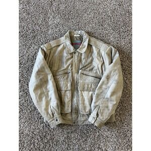 Vintage Aviator Aeropostale 1925 Men's Leather Bomber Jacket Size 44